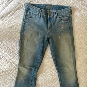 Mother Looker Ankle Fray Jean (Size: 28)